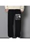 Rock Series Radiohead Printed Oversize Unisex Black Sweatpants