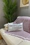 Sequined Reversible Rectangular Throw Pillow Case - White & Silver - 2