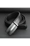 men's steel buckle genuine leather automatic buckle belt