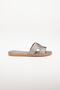 Women's Silver Daily Comfortable Stylish Pool Beach House Slippers - 4