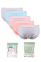 Girl's Young Girl's 5-Piece High Quality Self Patterned Cotton Panties