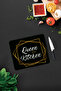 Glass Cutting Board - Glass Cutting Table| Queen Of The Kitchen - Black| 29cm X 34cm - 3