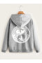 Digital Printed Unisex Two Thread Raised Zipper Hooded Sweatshirt - 2