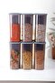 Set of 12 Square Food Storage Container - Large Size 1.75 Liters - Anthracite - 4