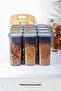 Set of 12 Square Food Storage Container - Large Size 1.75 Liters - Anthracite - 2