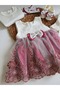 Baby Girl 0-6 Months Wedding Dress Set of 5 Mevlütluk Set Lace Dress - 2