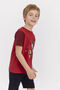 Boy's Short Sleeve Bermuda Suit Red - 2