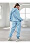 Women's Oversize Baby Blue Tracksuit Set Printed Sierra Neveda - 6