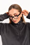Women's Gray Color Single Top Zippered Fleece Jacket - 3