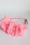 Pink Chiffon Floral Satin Covered Wedding Engagement Bridal and Daughter's Crown - 2