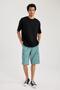Relax Fit Parachute Bermuda Shorts with Cargo Pockets B1041ax23hs - 4