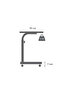 Height Adjustable Desk - Atlantic Pine (Wheeled) 80X40 Oval Edge - 3