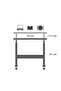 Height Adjustable Desk - Atlantic Pine (Wheeled) 80X40 Oval Edge - 2