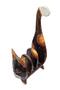 Wooden Cat Card Holder Napkin Holder Bookshelf - 4