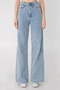 Aris Lycra High Waist Wide Leg Jean Trousers (High Waist) - 2