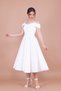 White Midi Strap Off-Shoulder Detail Pleated Dress - 5
