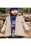 Baby Girl Double Breasted Stamp Coat Cream L24K2417