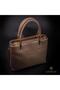 Gold Women's Shiny Classic Handbag - 2