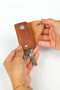 Leather Keychain 3-4 Key Capacity - Real Leather & Handmade - 4