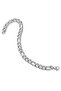 Unisex Silver Steel Tarnish Resistant Silver Figaro Model Bracelet - 4