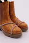 Women's Silver Stone Strech Detailed Boots 23142292674 - 4
