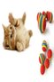 4.2 cm Colorful Rainbow Cat Dog Play Ball - 2 Pieces - 3