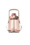 Tritan Sports Water Bottle with Hanging Straw (Juicer) 1200Ml Pink K7563
