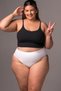 Laser Cut High Waisted Invisible Women's Slip Panties Organic Cotton Non-Marking Economical Pack of 3 - 2