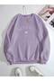 CODE ADR-SHEN EZwear Letter Graphic Thermal Lined Sweatshirt