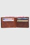 1807 Genuine Leather Horizontal Men's Wallet G2 Tan - 6