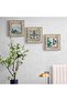 Religious Painting, Elif Vav Painting, Ol Der and Olur, 3 Piece Islamic Painting Set with Antique Frame - 3