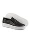 Shiver Inside and Outside Genuine Leather Lightweight Eva Sole Laceless Black Sports Shoes Sneaker - 3
