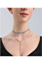 قلادة بسلسلة متدلية وقلادة من الزركون - 3