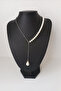 Stylish Pearl and Chain Necklace That Brings Two Styles Together