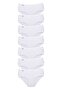 High Waist Mlvx 7 Pieces White Bato Thin Rubber Women's Panties