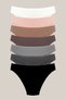 Women's Panties Seven Days Mink Gray Black White Cotton Daily Panties Pack of 7 - 2