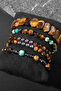 Azim & Belief Bracelet Set with Tiger Eye, Spanish Varicide, Hematite Certified Natural Stone - 3