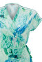 بلوزة ملفوفة منقوشة على شكل حرف V - 7