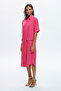 Pocketed Shirt Dress - 3