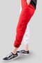Women's Red White Two Thread Jogger Sweatpants with Elastic Waist and Legs - 5