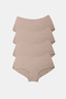 Women's Skin 4-Pack Wide-Brimmed Modal Slip Panties 1126