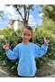Children's Crew Neck Baby Blue Sweatshirt