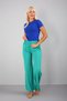 Fashion Stripe Combed Cotton Wide Leg Trousers 210036 - 4