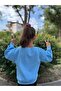 Children's Crew Neck Baby Blue Sweatshirt - 2