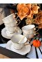 Pink&More Tea Cup Set Perla 12 Pieces for 6 People