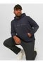 Jack&Jones Hooded Plus Size Dark Navy Blue Men's Sweatshirt 12243527 - 4
