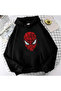 Y2K Oversized Loose Unisex Hooded Spider-Man Printed Sweatshirt - 2