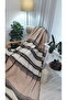 Single Cotton Blanket, TV Blanket 150cm*200cm Brown - 2