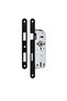 Black Matte Mirrored Luxury Elite Lever - 40mm Door Lock Set of 2 - 3