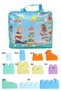Play Blox Building Toys 3004 Pastel Colors Mega Block Set 133 Pieces with Blue Bag - 2